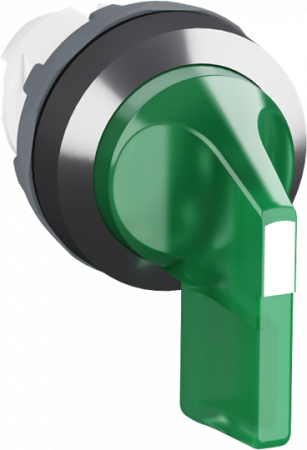 Переключатель ABB COS1SFA611213R2102 M3SS4-21G (длинная ручка) 3-х поз. без подсветки зелен.с фиксац